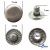 Кнопка металлическая "Альфа" с пружиной, 15 мм (уп. 720+/-20 шт), цвет никель - купить в Кызыле. Цена: 1 466.73 руб.