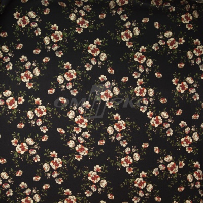 Плательная ткань "Фламенко" 3.1, 80 гр/м2, шир.150 см, принт растительный - купить в Кызыле. Цена 239.03 руб.
