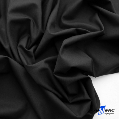 Ткань сорочечная Темза, 80%полиэстр 20%вискоза, 120 г/м2 ш.150 см, цв.черный - купить в Кызыле. Цена 269.93 руб.