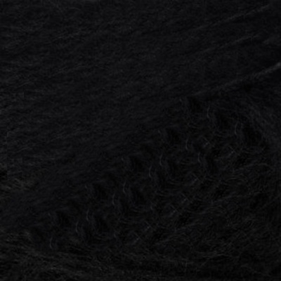 Пряжа "Астория", 35% шерсть, 65% хлопок, 50гр, 180м, цв.003-черный - купить в Кызыле. Цена: 76.69 руб.