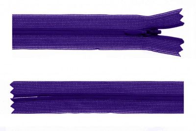 Молния потайная Т3 866, 50 см, капрон, цвет фиолетовый - купить в Кызыле. Цена: 8.62 руб.