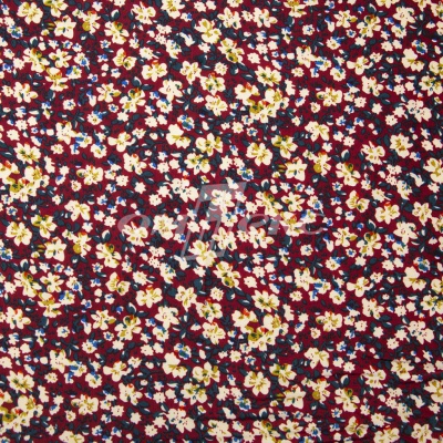 Плательная ткань "Софи" 5.1, 75 гр/м2, шир.150 см, принт растительный - купить в Кызыле. Цена 243.96 руб.