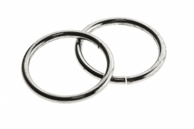 Кольцо металлическое d-15 мм, цв.-никель - купить в Кызыле. Цена: 2.45 руб.