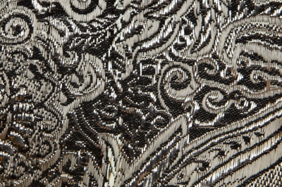 Ткань костюмная жаккард №11, 140 гр/м2, шир.150см, цвет тем.серебро - купить в Кызыле. Цена 383.29 руб.