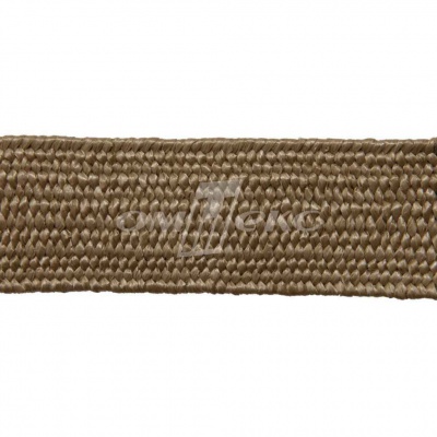 Тесьма отделочная полипропиленовая плетеная эластичная #2, шир. 40мм, цв.- соломенный - купить в Кызыле. Цена: 50.99 руб.