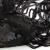 Трикотажное полотно с пайетками, шир.130 см, #311-бахрома чёрная - купить в Кызыле. Цена 1 183.35 руб.