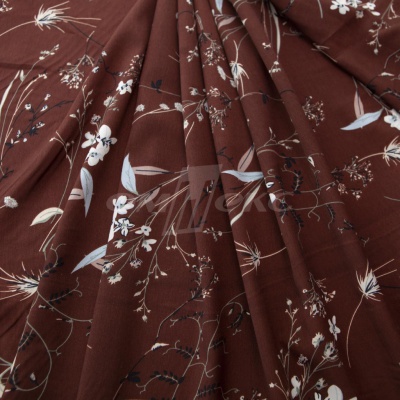 Плательная ткань "Фламенко" 2.2, 80 гр/м2, шир.150 см, принт растительный - купить в Кызыле. Цена 239.03 руб.