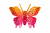 Бабочка декоративная пластиковая #10 - купить в Кызыле. Цена: 7.09 руб.