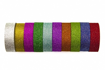 Тейп лента для оформления и флористики (уп.5+/-0,2 м)-цветная - купить в Кызыле. Цена: 9.48 руб.
