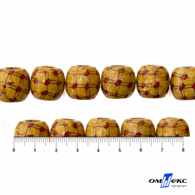 0189-Бусины деревянные "ОмТекс", 17 мм, упак.50+/-3шт - купить в Кызыле. Цена: 83.66 руб.
