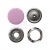 Кнопка рубашечная (закрытая) 9,5мм - эмаль, цв.003 - розовый - купить в Кызыле. Цена: 5.74 руб.