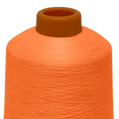Нитки текстурированные некручёные 457, намот. 15 000 м, цвет оранжевый - купить в Кызыле. Цена: 204.10 руб.