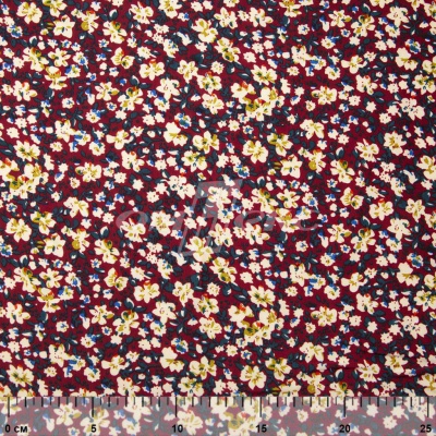 Плательная ткань "Софи" 5.1, 75 гр/м2, шир.150 см, принт растительный - купить в Кызыле. Цена 243.96 руб.