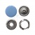 Кнопка рубашечная (закрытая) 9,5мм - эмаль, цв.182 - св.голубой - купить в Кызыле. Цена: 5.74 руб.