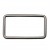 Рамка металлическая прямоугольная, 40 х 15 мм- тём.никель - купить в Кызыле. Цена: 4.60 руб.