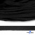 Шнур плетеный d-8 мм плоский, 70% хлопок 30% полиэстер, уп.85+/-1 м, цв.- чёрный - купить в Кызыле. Цена: 735 руб.