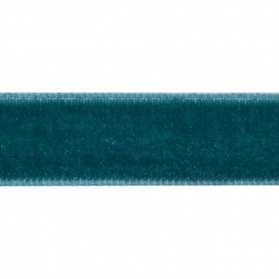Лента бархатная нейлон, шир.12 мм, (упак. 45,7м), цв.65-изумруд - купить в Кызыле. Цена: 396 руб.