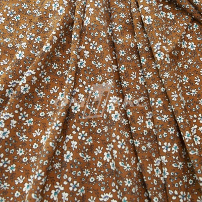 Плательная ткань "Фламенко" 11.1, 80 гр/м2, шир.150 см, принт растительный - купить в Кызыле. Цена 239.03 руб.