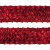 Тесьма с пайетками 3, шир. 35 мм/уп. 25+/-1 м, цвет красный - купить в Кызыле. Цена: 1 308.30 руб.